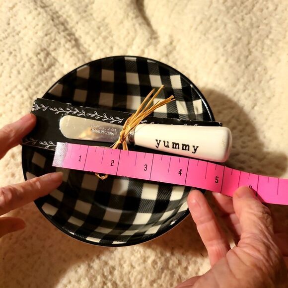 Cheeseball bowl and stainless steel knife for serving, or use it as you will!NWT - Picture 7 of 9